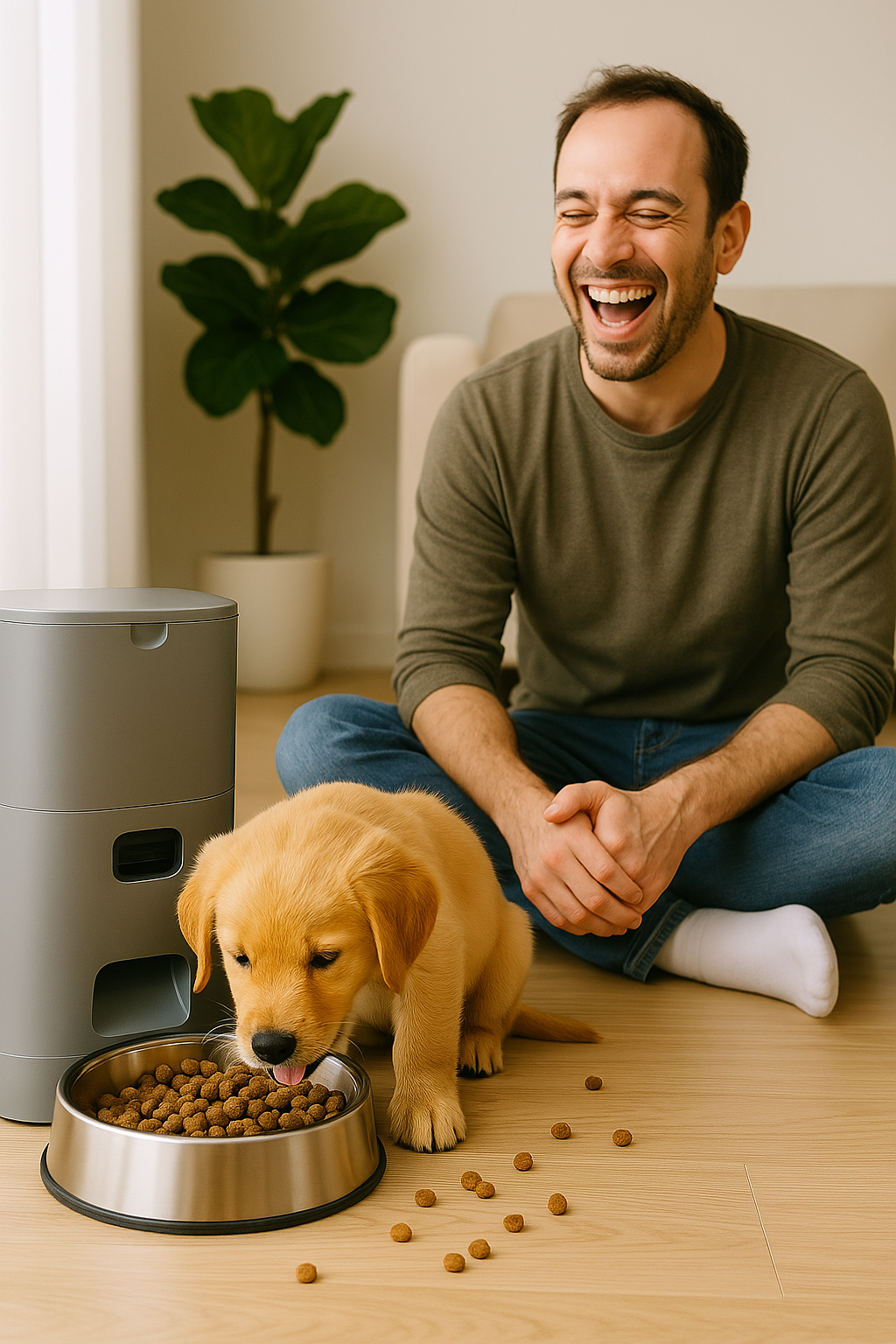 USB-Powered Automatic Dog Feeder